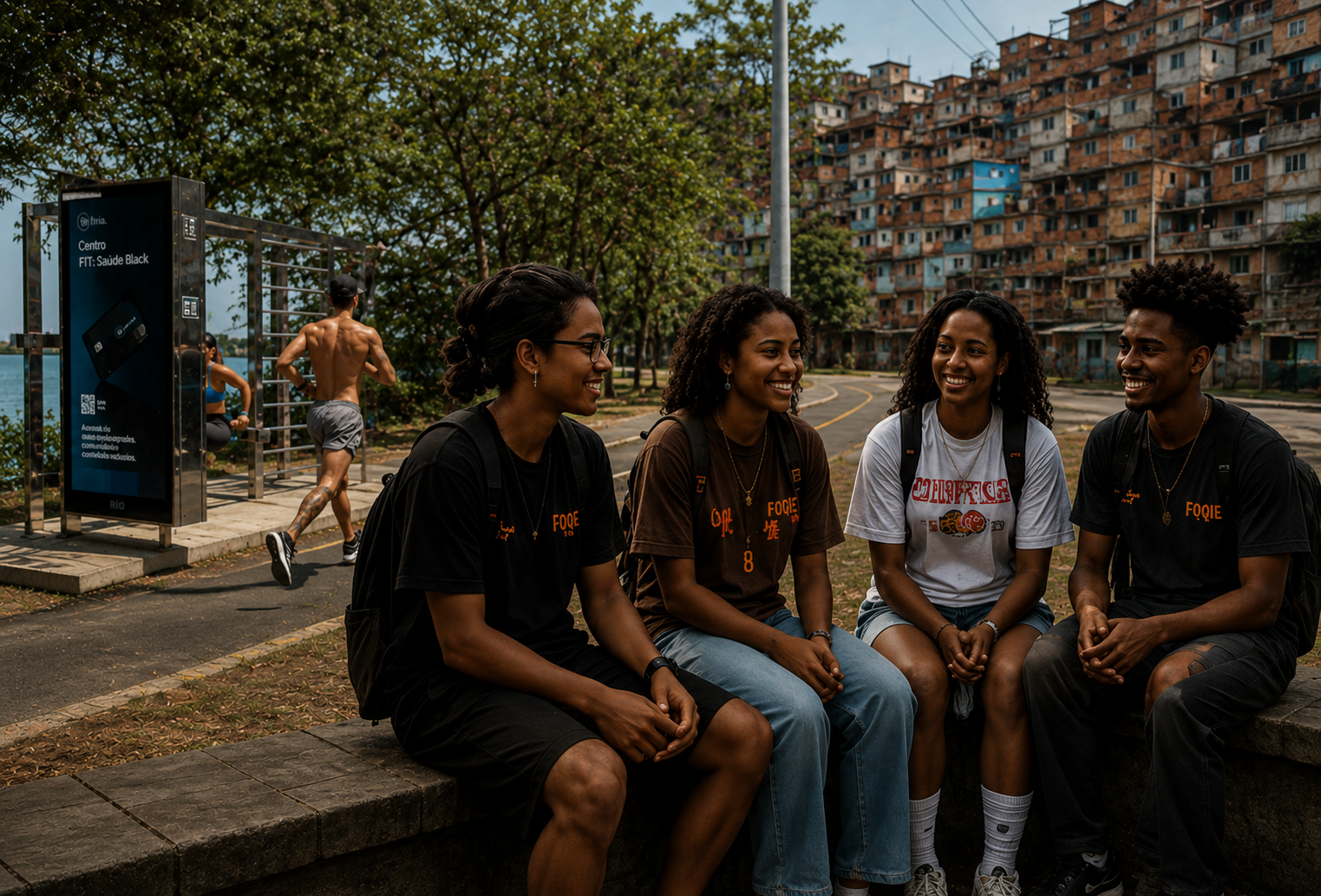 Intervenção da Perifa Praça em espaço comunitário